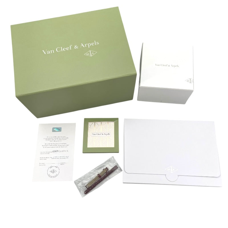 ヴァンクリーフ＆アーペル Van Cleef & Arpels スウィートアルハンブラ ホワイトシェル VCAR08SF00 ホワイト K18PG/革ベルト クオーツ レディース 腕時計