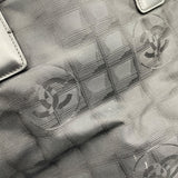 シャネル CHANEL ニュートラベルライントートバッグPM A20457　11番台 ブラック×ゴールド金具 ナイロンジャガード レディース トートバッグ