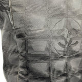 シャネル CHANEL ニュートラベルライントートバッグPM A20457　11番台 ブラック×ゴールド金具 ナイロンジャガード レディース トートバッグ