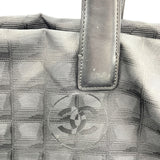 シャネル CHANEL ニュートラベルライントートバッグPM A20457　11番台 ブラック×ゴールド金具 ナイロンジャガード レディース トートバッグ