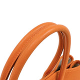 エルメス HERMES ガーデンパーティーTPM X刻印 (2016年製) オレンジ　シルバー金具 ネゴンダ レディース ハンドバッグ