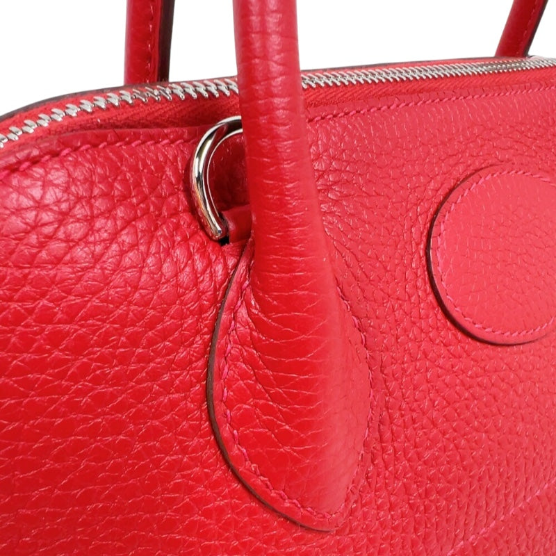 エルメス HERMES ボリード31 B刻印　(2023年製) ルージュカザック　シルバー金具 トリヨンクレマンス レディース ハンドバッグ