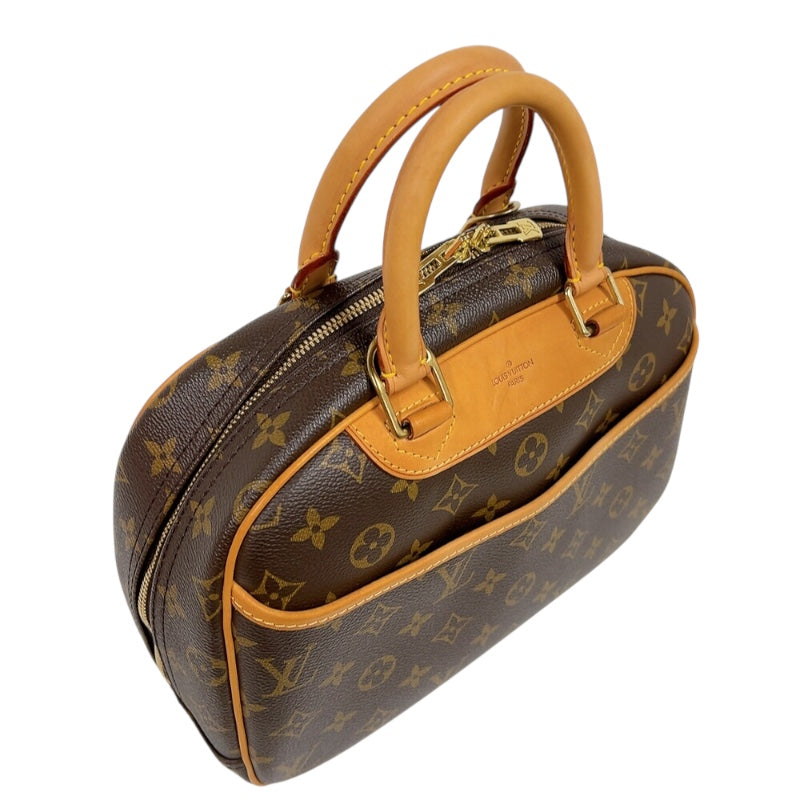 ルイ・ヴィトン LOUIS VUITTON トゥルーヴィル M42228 ブラウン　ゴールド金具 モノグラムキャンバス レディース ハンドバッグ
