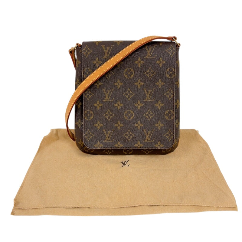 ルイ・ヴィトン LOUIS VUITTON ミュゼット・サルサ ショート M51258 ブラウン　ゴールド金具 モノグラム レディース ショルダーバッグ