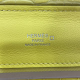 エルメス HERMES サックヴァンキャトル21 タッチ B刻 ライム　SV金具 エバーカラー・アリゲーターマット レディース ショルダーバッグ