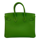 エルメス HERMES バーキン25 W刻 ヴェールユッカ SV金具 トゴ レディース ハンドバッグ