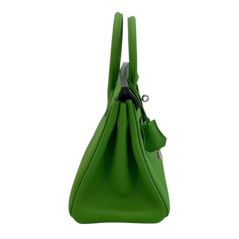 エルメス HERMES バーキン25 W刻 ヴェールユッカ SV金具 トゴ レディース ハンドバッグ