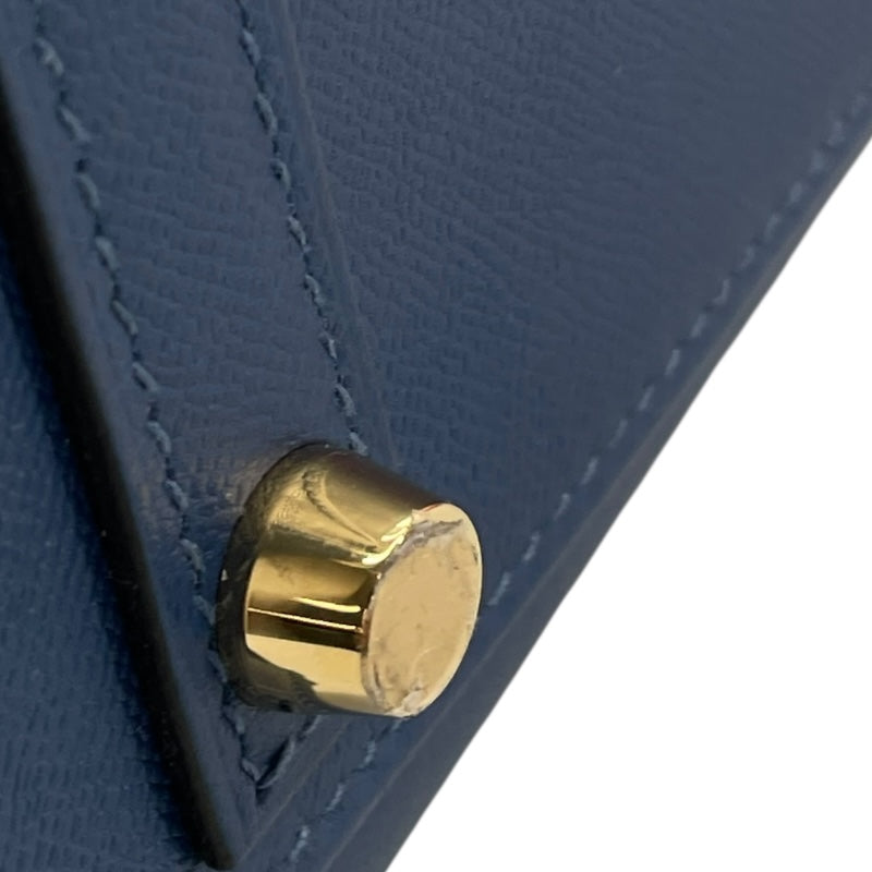 エルメス HERMES バーキン30 セリエ D刻印 ディープブルー/GD金具 マダム レディース ハンドバッグ