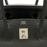 エルメス HERMES バーキン30 □M刻 ブラック　シルバー金具 トゴ レディース ハンドバッグ