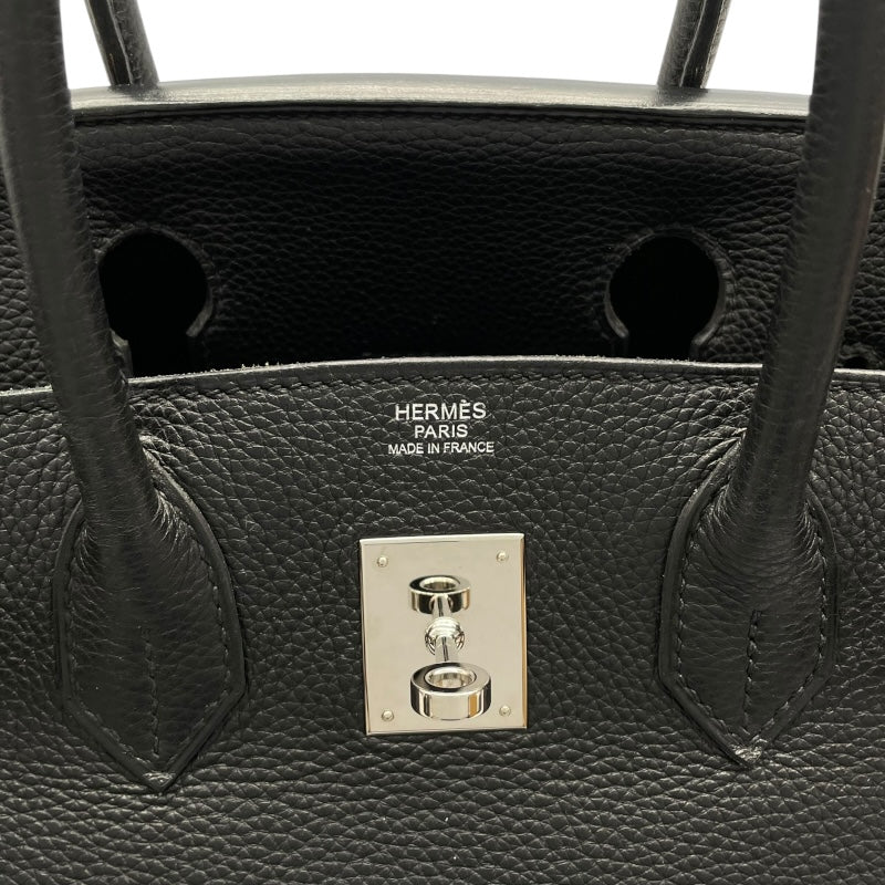 エルメス HERMES バーキン30 □M刻 ブラック　シルバー金具 トゴ レディース ハンドバッグ