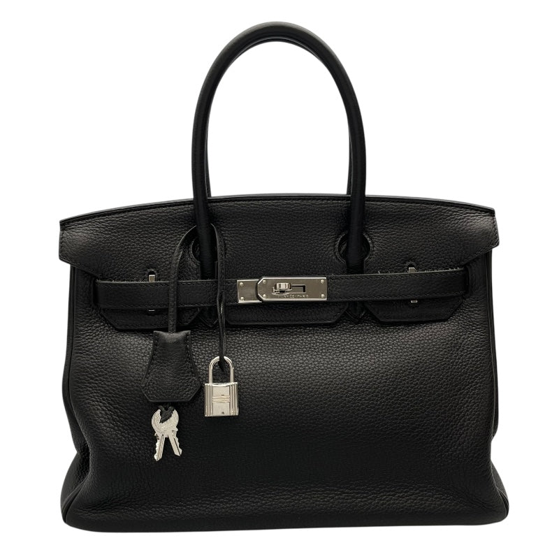 エルメス HERMES バーキン30 □M刻 ブラック　シルバー金具 トゴ レディース ハンドバッグ