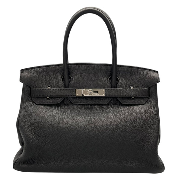エルメス HERMES バーキン30 □M刻 ブラック　シルバー金具 トゴ レディース ハンドバッグ