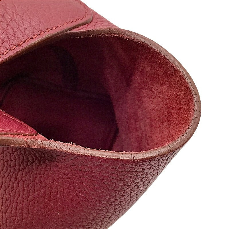 エルメス HERMES ピコタンロックPM T刻 ルビー トリヨン レディース ハンドバッグ
