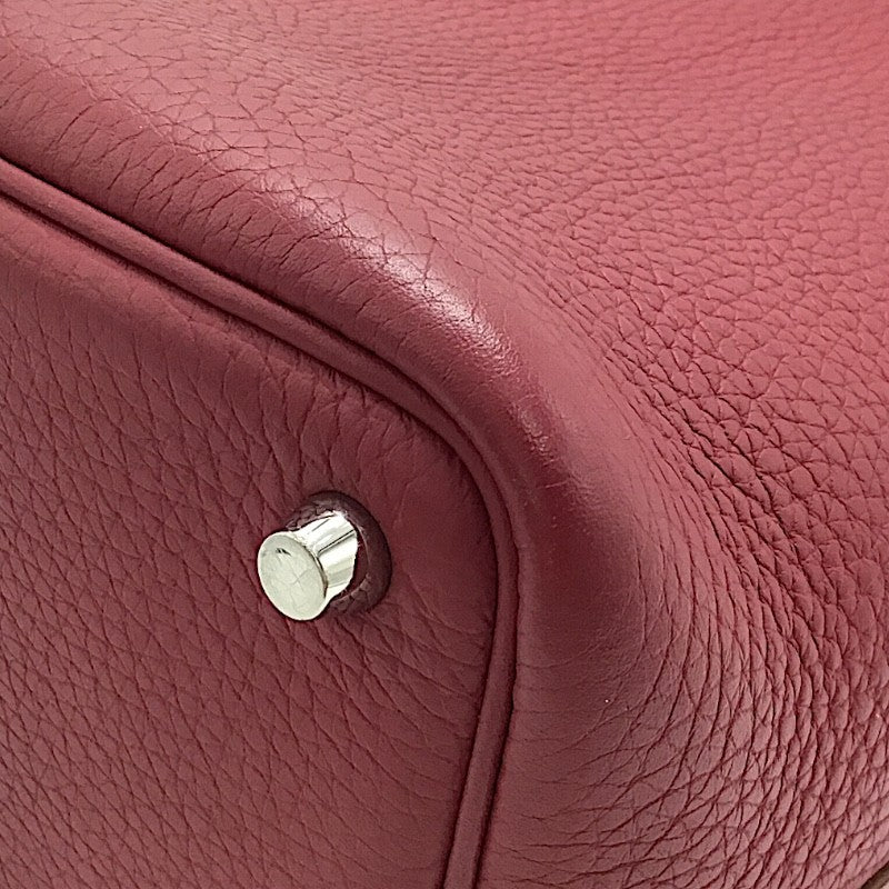 エルメス HERMES ピコタンロックPM T刻 ルビー トリヨン レディース ハンドバッグ