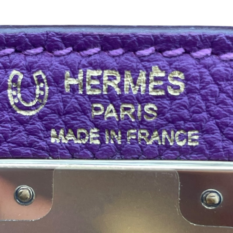 エルメス HERMES ケリー28 外縫い パーソナルオーダー C刻印 アネモネ/アルジル/GD金具 トゴ レディース ショルダーバッグ