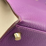 エルメス HERMES ケリー28 外縫い パーソナルオーダー C刻印 アネモネ/アルジル/GD金具 トゴ レディース ショルダーバッグ