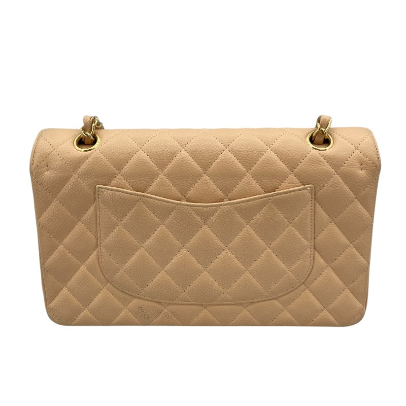 シャネル CHANEL マトラッセ25  A01112 13番台 ベージュ キャビアスキン レディース ショルダーバッグ