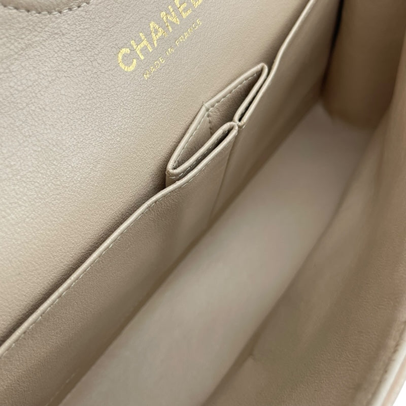 シャネル CHANEL マトラッセ25  A01112 13番台 ベージュ キャビアスキン レディース ショルダーバッグ