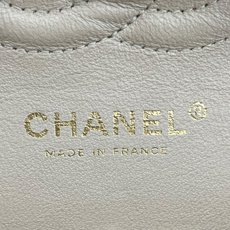 シャネル CHANEL マトラッセ25  A01112 13番台 ベージュ キャビアスキン レディース ショルダーバッグ