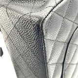 シャネル CHANEL マトラッセ25 A01112　14番台 ブラック×シルバー金具 キャビアスキン レディース ショルダーバッグ