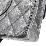 シャネル CHANEL マトラッセ25 A01112　14番台 ブラック×シルバー金具 キャビアスキン レディース ショルダーバッグ
