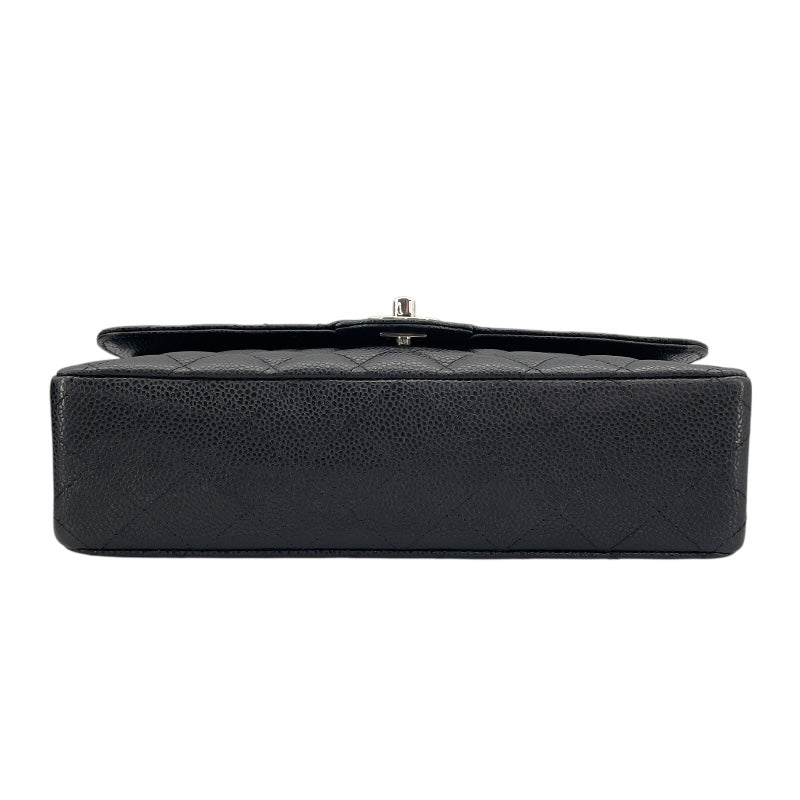 シャネル CHANEL マトラッセ25 A01112　14番台 ブラック×シルバー金具 キャビアスキン レディース ショルダーバッグ