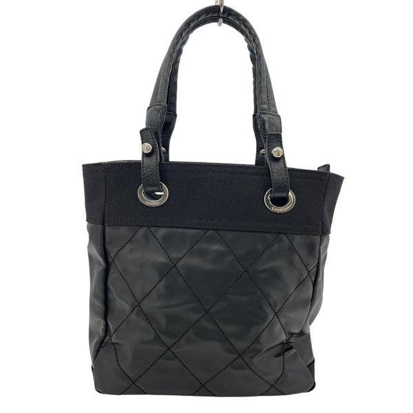 シャネル CHANEL パリビアリッツトートPM 11番台 ブラック SV金具 コーディングキャンバス レディース トートバッグ