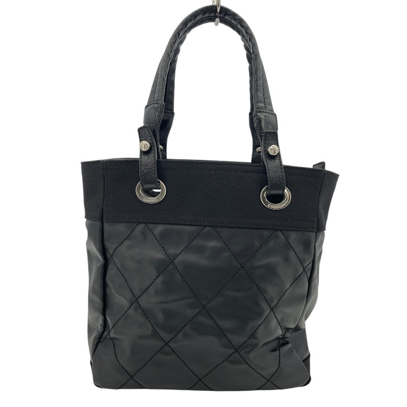 シャネル CHANEL パリビアリッツトートPM 11番台 ブラック SV金具 コーディングキャンバス レディース トートバッグ