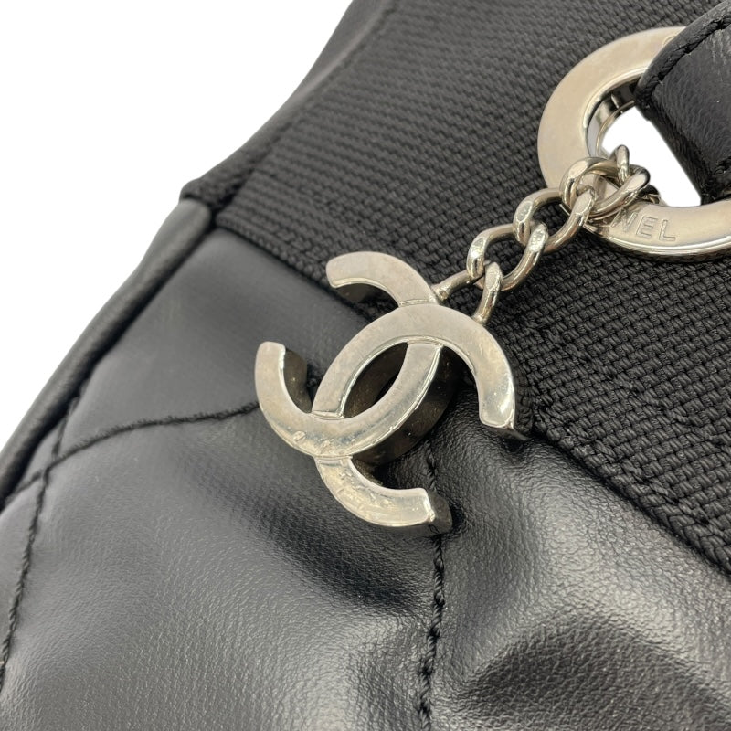 シャネル CHANEL パリビアリッツトートPM 11番台 ブラック SV金具 コーディングキャンバス レディース トートバッグ