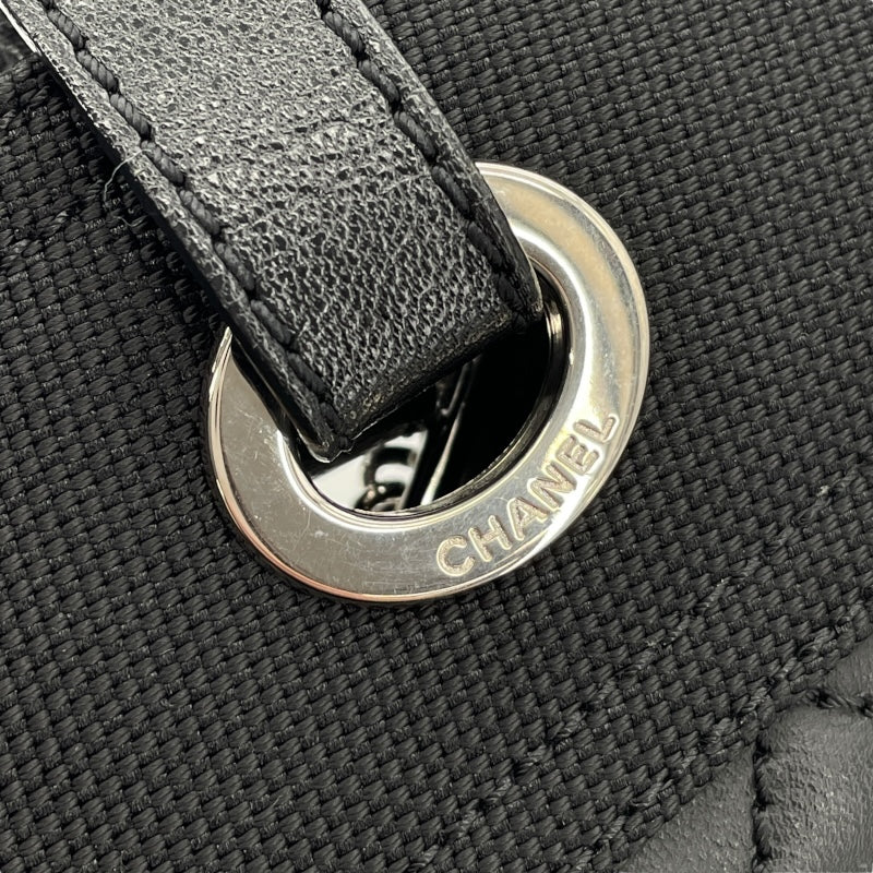 シャネル CHANEL パリビアリッツトートPM 11番台 ブラック SV金具 コーディングキャンバス レディース トートバッグ