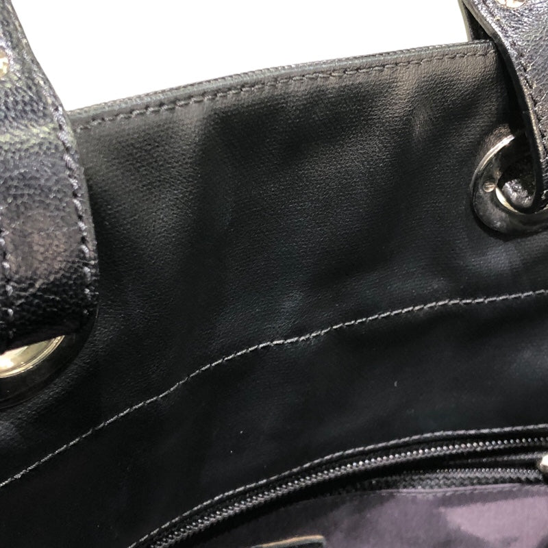 シャネル CHANEL パリビアリッツトートPM 11番台 ブラック SV金具 コーディングキャンバス レディース トートバッグ