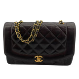 シャネル CHANEL ダイアナ25 A01165 2番台 ブラック ラムスキン レディース ショルダーバッグ