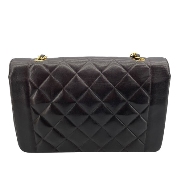 シャネル CHANEL ダイアナ25 A01165 2番台 ブラック ラムスキン レディース ショルダーバッグ