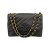シャネル CHANEL チェーンショルダーバッグ ブラック×GD金具 キャビアスキン レディース ショルダーバッグ