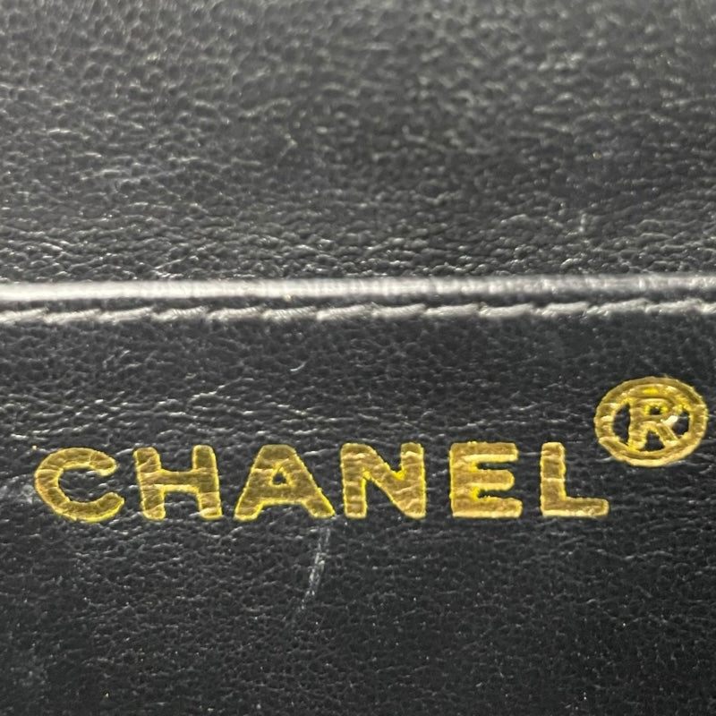 シャネル CHANEL チェーンショルダーバッグ ブラック×GD金具 キャビアスキン レディース ショルダーバッグ