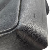 シャネル CHANEL チェーンショルダーバッグ ブラック×GD金具 キャビアスキン レディース ショルダーバッグ