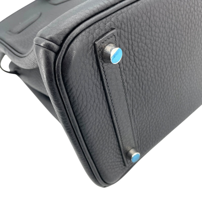 エルメス HERMES バーキン30 □J刻 ブラック シルバー金具 トリヨン レディース ハンドバッグ
