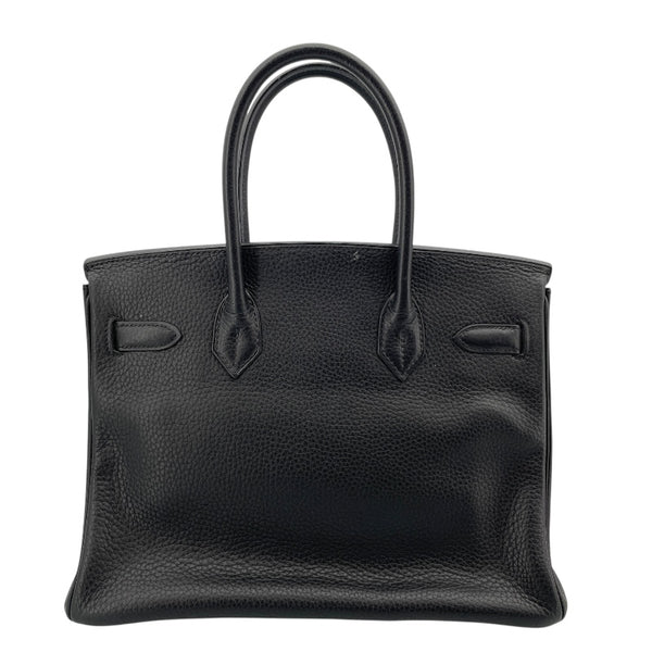 エルメス HERMES バーキン30 □J刻 ブラック シルバー金具 トリヨン レディース ハンドバッグ