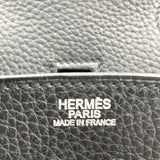 エルメス HERMES バーキン30 □J刻 ブラック シルバー金具 トリヨン レディース ハンドバッグ