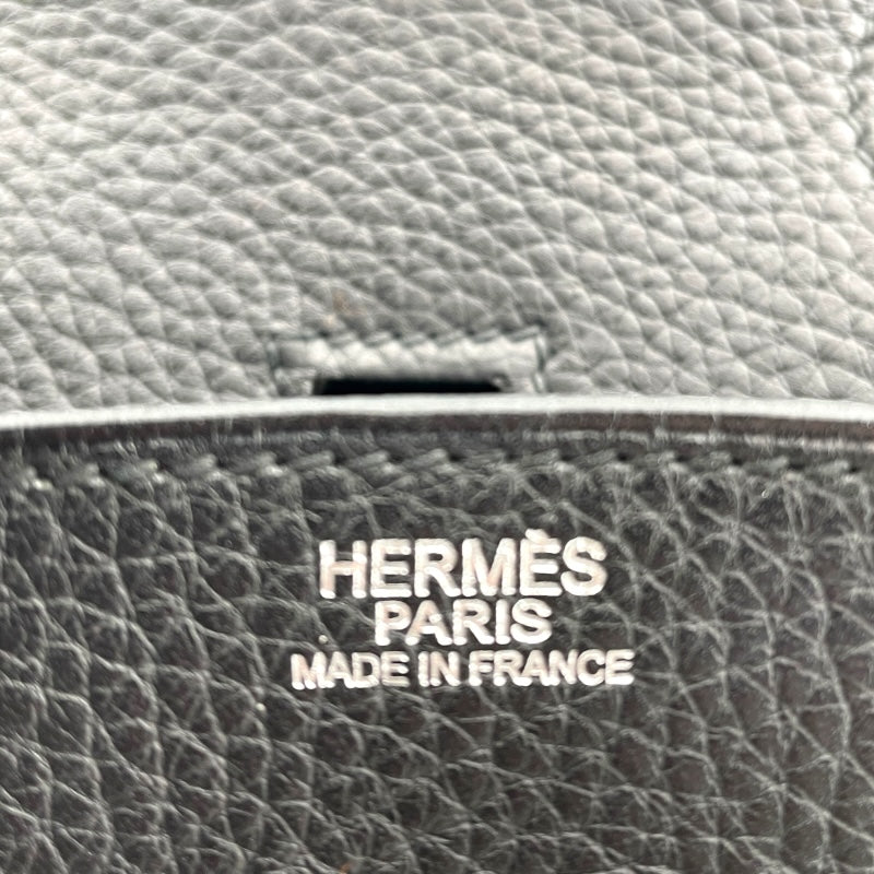 エルメス HERMES バーキン30 □J刻 ブラック シルバー金具 トリヨン レディース ハンドバッグ
