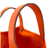 エルメス HERMES ピコタンロックPM カーゴ U刻 オレンジ シルバー金具 トワル・スイフト レディース ハンドバッグ