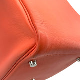 エルメス HERMES リンディ30 □P刻 フラミンゴ×シルバー金具 エバーカラー レディース ハンドバッグ