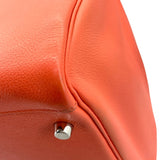 エルメス HERMES リンディ30 □P刻 フラミンゴ×シルバー金具 エバーカラー レディース ハンドバッグ