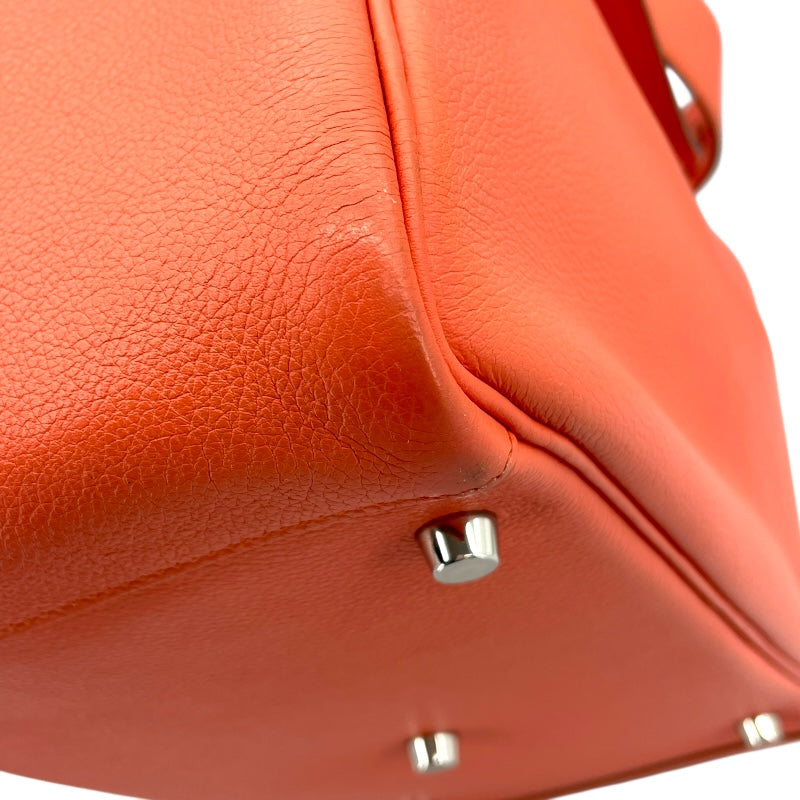 エルメス HERMES リンディ30 □P刻 フラミンゴ×シルバー金具 エバーカラー レディース ハンドバッグ