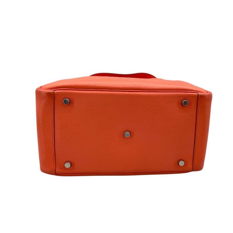 エルメス HERMES リンディ30 □P刻 フラミンゴ×シルバー金具 エバーカラー レディース ハンドバッグ