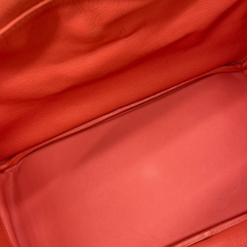 エルメス HERMES リンディ30 □P刻 フラミンゴ×シルバー金具 エバーカラー レディース ハンドバッグ