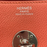 エルメス HERMES リンディ30 □P刻 フラミンゴ×シルバー金具 エバーカラー レディース ハンドバッグ