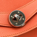エルメス HERMES リンディ30 □P刻 フラミンゴ×シルバー金具 エバーカラー レディース ハンドバッグ
