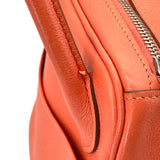 エルメス HERMES リンディ30 □P刻 フラミンゴ×シルバー金具 エバーカラー レディース ハンドバッグ