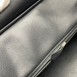 エルメス HERMES バーキン35 □P刻 ブラック×シルバー金具 トゴ レディース ハンドバッグ
